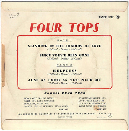 Four Tops : Standing In The Shadow Of Love (7", EP)