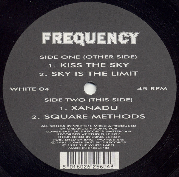 Frequency (3) : Kiss The Sky (12")
