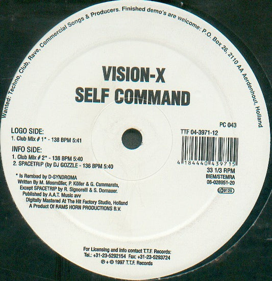 Vision-X : Self Command (12")