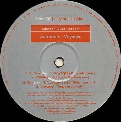 Astronuts : Voyager (12")