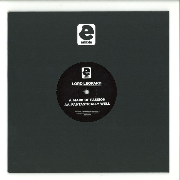 Lord Leopard : Mark Of Passion / Fantastically Well (10")