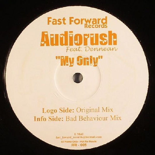 Audiorush Feat. Dennean : My Only (12", Promo)