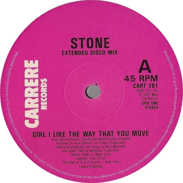 Stone : Girl I Like The Way That You Move (12")