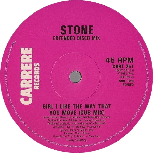 Stone : Girl I Like The Way That You Move (12")