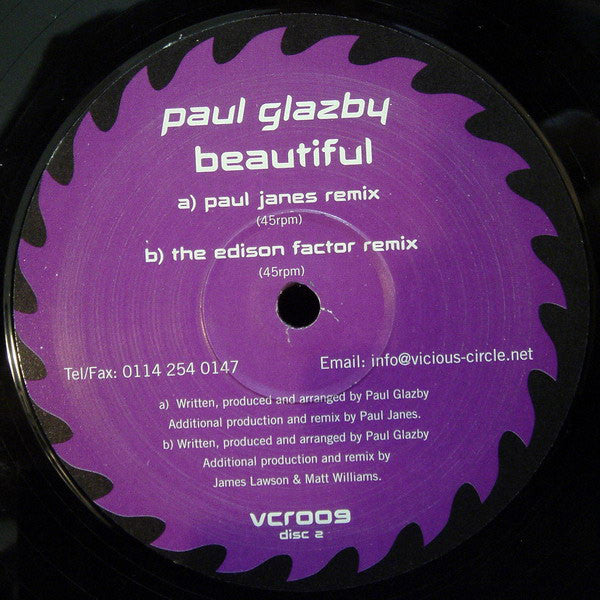 Paul Glazby : Beautiful (12", Par)