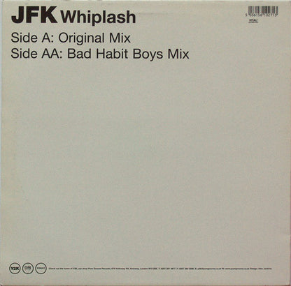 JFK : Whiplash (12")