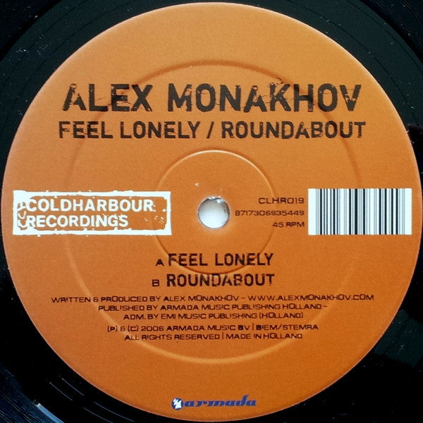 Alex Monakhov : Feel Lonely / Roundabout (12")