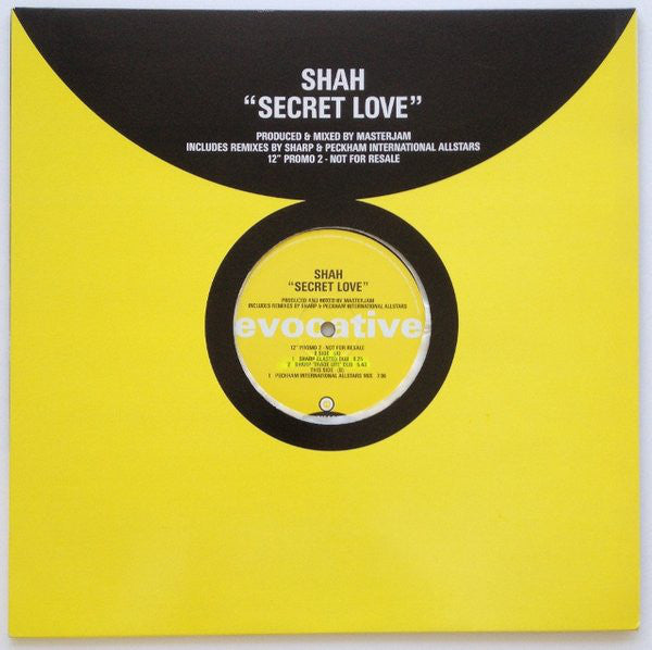 Shah (2) : Secret Love (12", Promo)