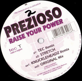Prezioso : Raise Your Power (12", Maxi)