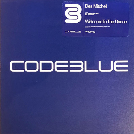 Des Mitchell : Welcome To The Dance (12", Promo)