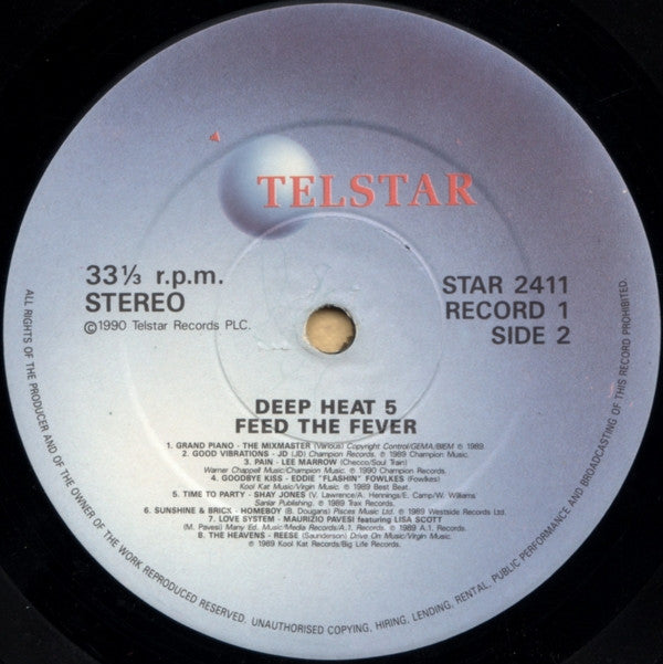 Various : Deep Heat 5 - Feed The Fever (2xLP, Comp)