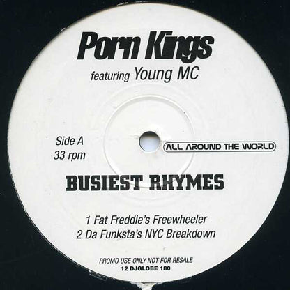 Porn Kings Featuring Young MC : Busiest Rhymes (12", Maxi, Promo)