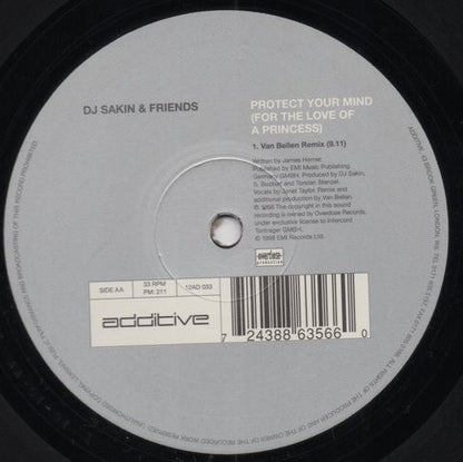 DJ Sakin & Friends : Protect Your Mind (For The Love Of A Princess) (12", Single)