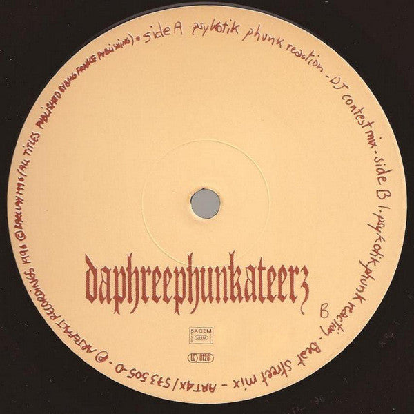 Daphreephunkateerz Vs Aleph (3) : Psykotik Phunk Reaction (10")