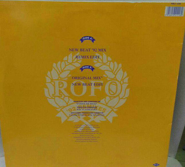 Rofo : Rofo's Theme ('92 Remixes) (12", Single)