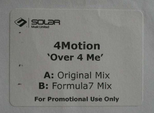 4Motion* : Over 4 Me (12", Promo, W/Lbl)