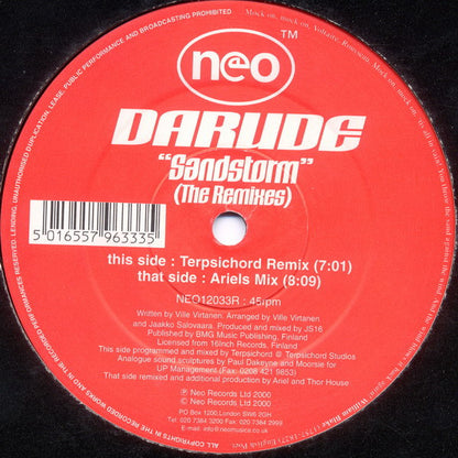 Darude : Sandstorm (The Remixes) (12")