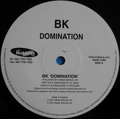 BK : Domination (12")