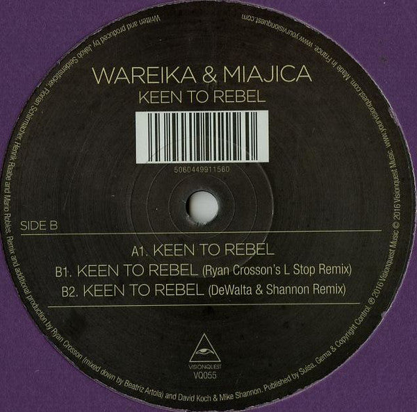 Wareika & Miajica : Keen To Rebel (12")