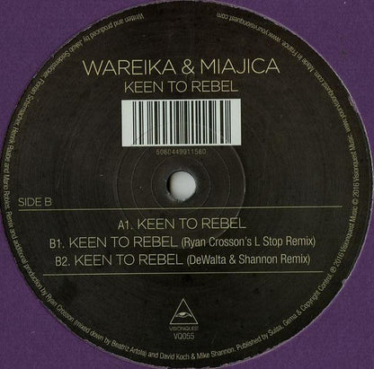 Wareika & Miajica : Keen To Rebel (12")