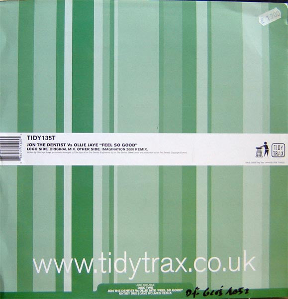 Jon The Dentist Vs Ollie Jaye* : Feel So Good (12", One)