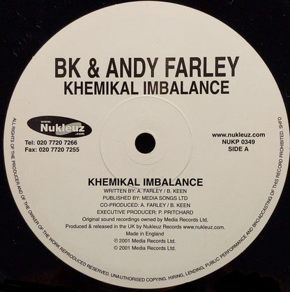 BK & Andy Farley : Khemikal Imbalance (12")