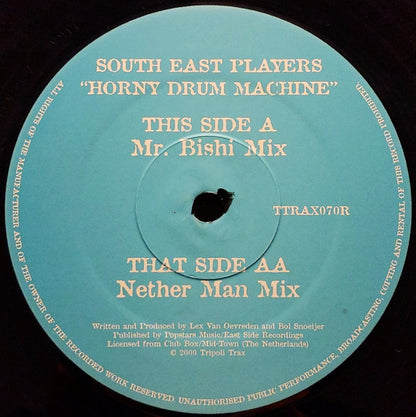 South East Players : Horny Drum Machine  (12")