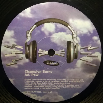 Nick Sentience & Tim Healey / Champion Burns : International Big Room Tunes (12", Ltd, Smplr)