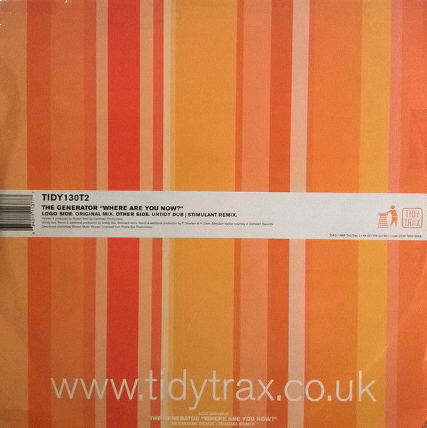 The Generator : Where Are You Now? (12", 2/2)