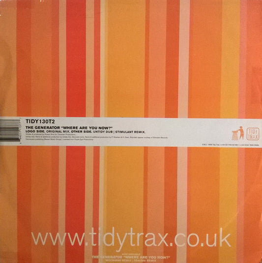 The Generator : Where Are You Now? (12", 2/2)