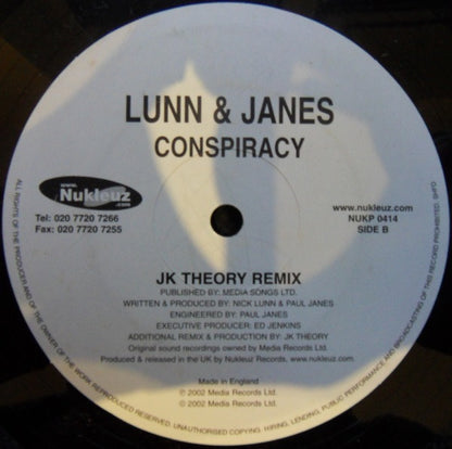 Lunn & Janes : Conspiracy (12")