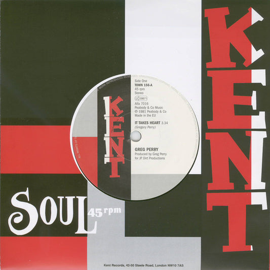 Greg Perry / Jocelyn Brown : It Takes Heart / If I Can't Have Your Love (7")