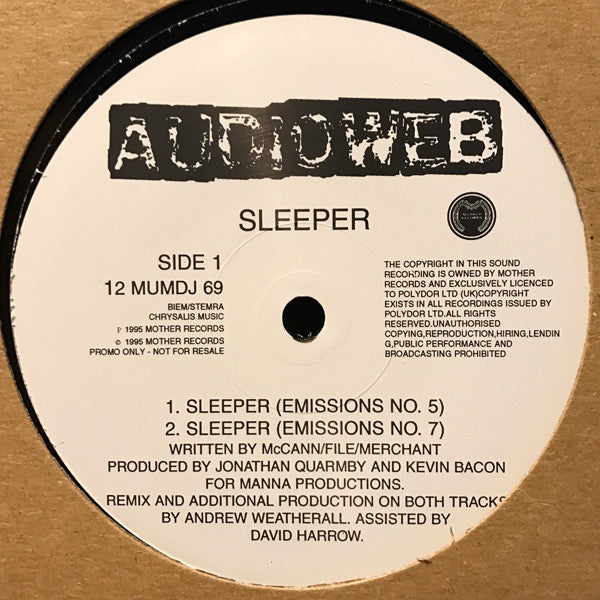 Audioweb : Sleeper (12", Promo)