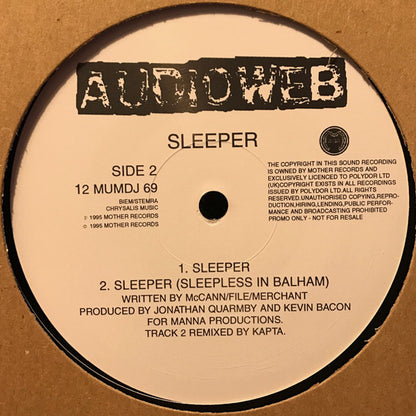 Audioweb : Sleeper (12", Promo)