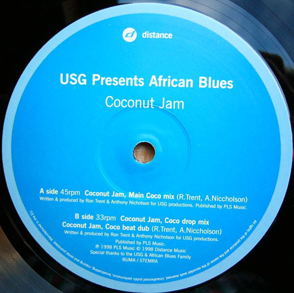 Urban Sound Gallery Presents African Blues : Coconut Jam (12")