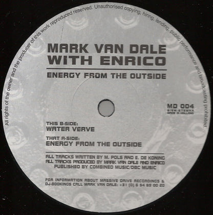 Mark Van Dale With Enrico : Energy From The Outside (12")