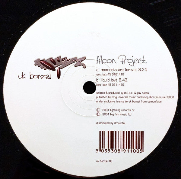 Moon Project : Moments Are Forever / Liquid Love (12")