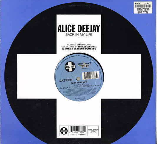 Alice Deejay : Back In My Life (12", Single)