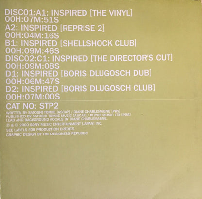 Satoshi Tomiie Feat. Diane Charlemagne : Inspired (2x12")
