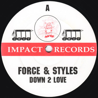 Force & Styles : Down 2 Love / Dancing Through The Night (12")