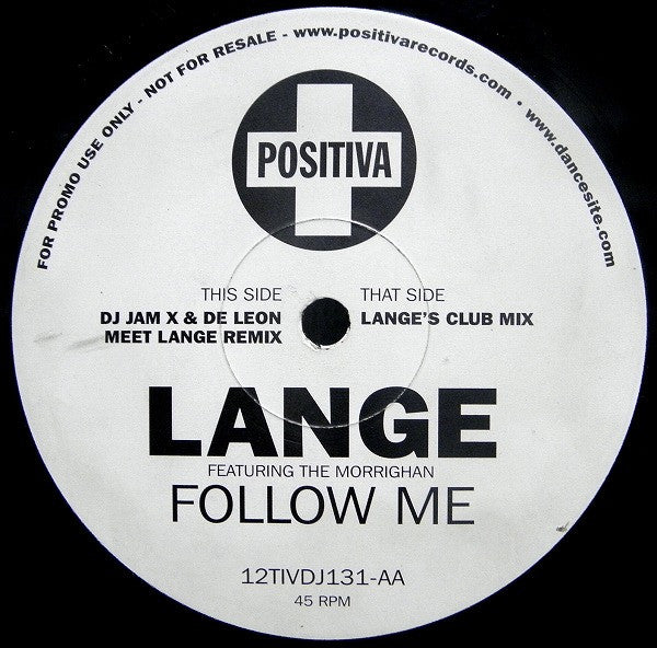Lange Featuring The Morrighan : Follow Me (12", Promo)
