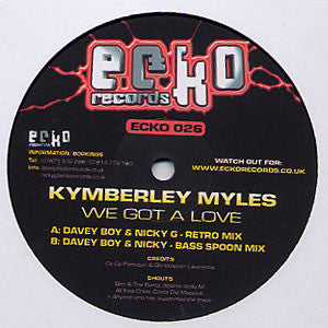 Kymberley Myles : We Got A Love (12")