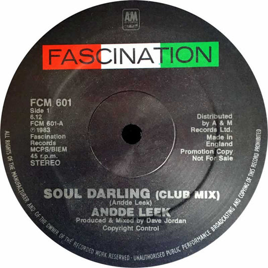 Andy Leek : Soul Darling (Club Mix) / Neurotic World (12", Single, Promo)