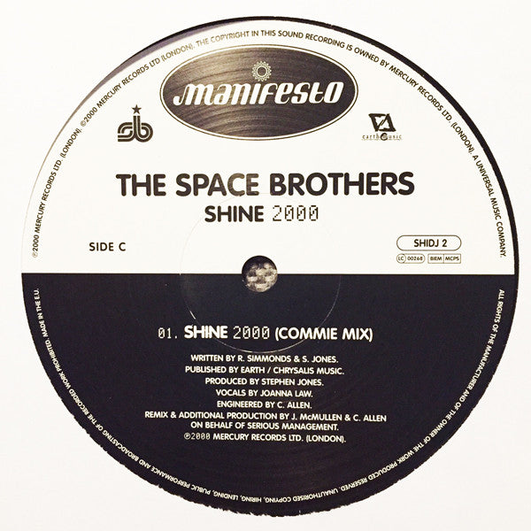 The Space Brothers : Shine 2000 (2x12", Promo)