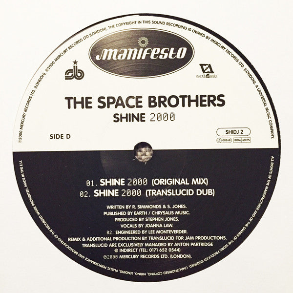 The Space Brothers : Shine 2000 (2x12", Promo)