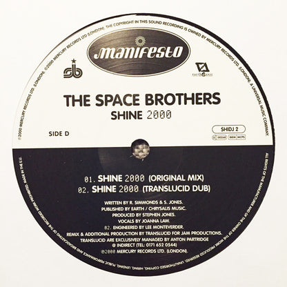 The Space Brothers : Shine 2000 (2x12", Promo)