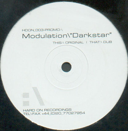 Modulation : Darkstar (12", Promo)