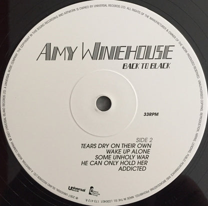 Amy Winehouse : Back To Black (LP, Album, RE, RP, 180)