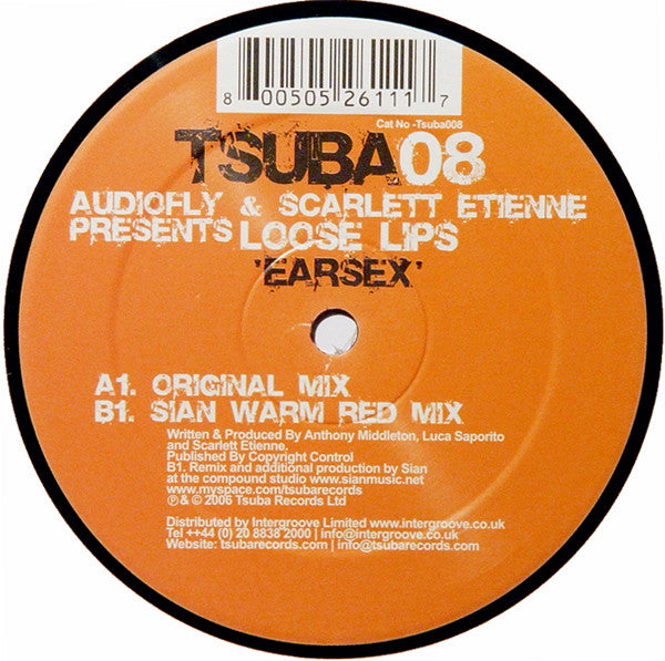 Audiofly & Scarlett Etienne Presents Loose Lips : Earsex (12")
