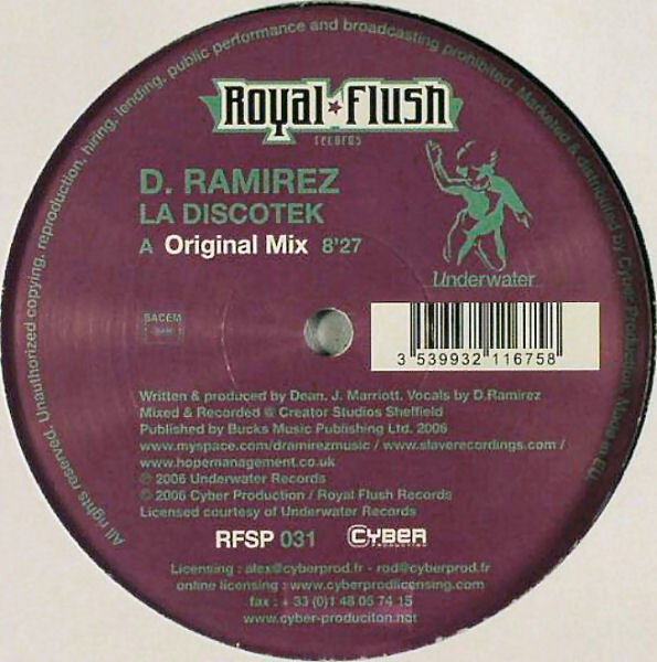 D. Ramirez : La Discotek (12")